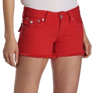 Women's True Religion Red Jeans Shorts